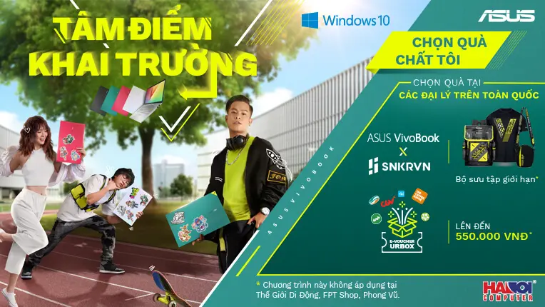 Chương trình Khuyến mãi ASUS “Tâm điểm khai trường, Bật chất sinh viên mới”