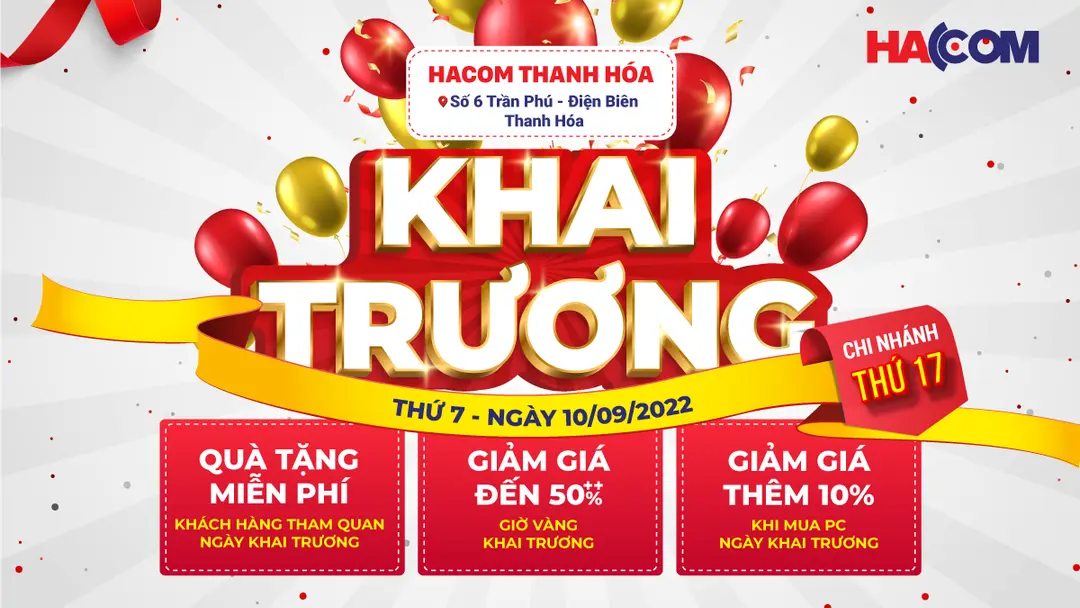 KHAI TRƯƠNG HACOM THANH HÓA, ĐIỂM ĐẾN HẤP DẪN CỦA DÂN CÔNG NGHỆ VÙNG BẮC TRUNG BỘ