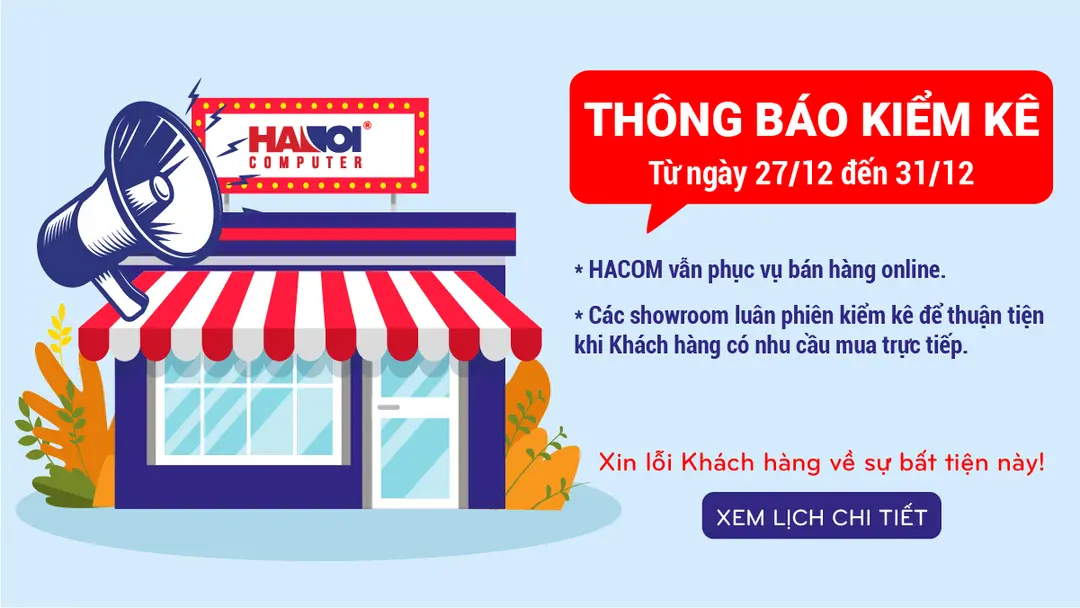 THÔNG BÁO KIỂM KÊ CUỐI NĂM 2021