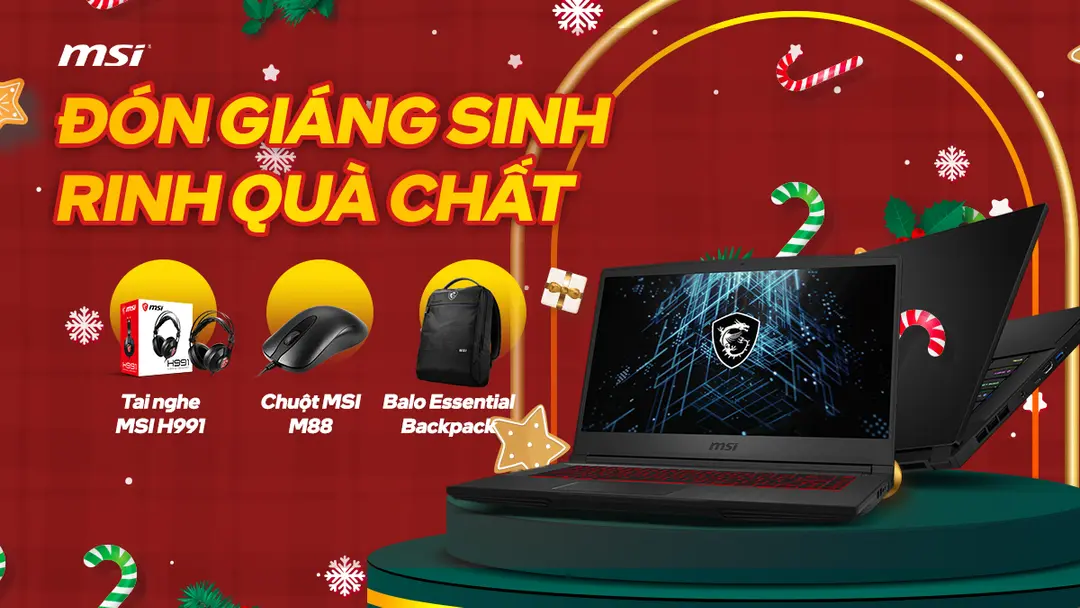 Chương trình khuyến mại Đón giáng sinh - Rinh quà chất từ MSI