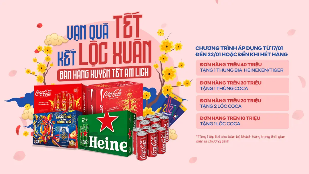 Chương trình khuyến mại Vạn quà Tết - Kết lộc Xuân