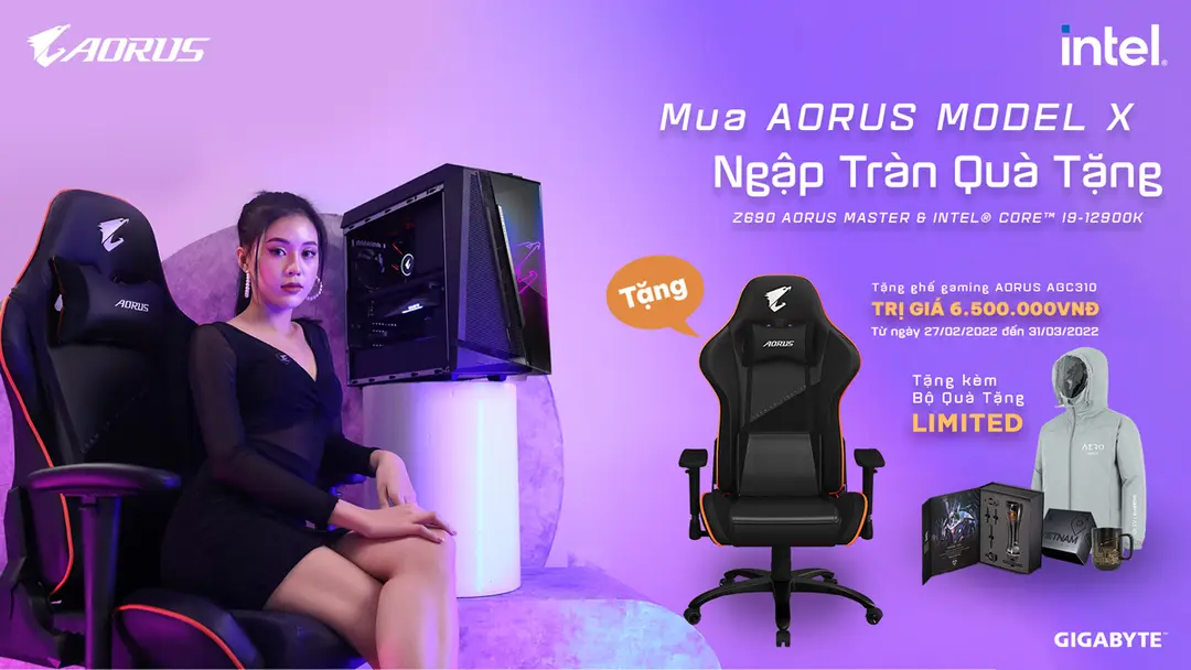 Chương trình khuyến mại Mua AORUS Model X - Ngập tràn quà tặng