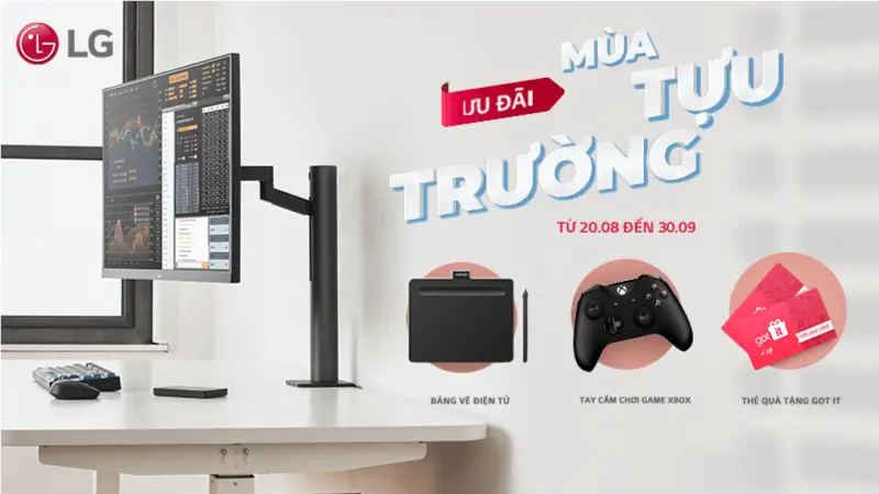 Chương trình Khuyến mãi “Ưu Đãi Mùa Tựu Trường” cùng Màn hình LG