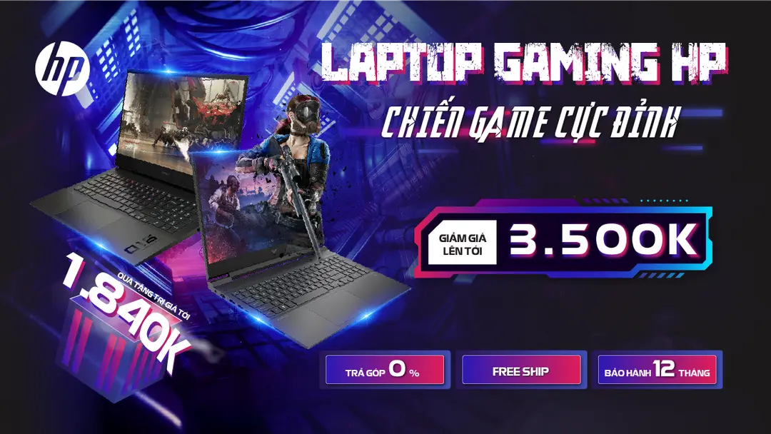 Chương trình khuyến mại Laptop Gaming HP - Chiến Game cực đỉnh