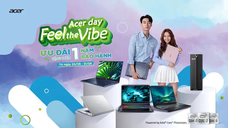 Chương trình Khuyến mãi “SỰ KIỆN ACER DAY 2020” - Tặng thêm 01 năm Bảo hành