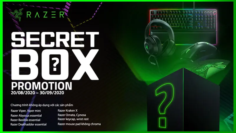 Chương trình Khuyến mãi “Razer Secret Box 2020”
