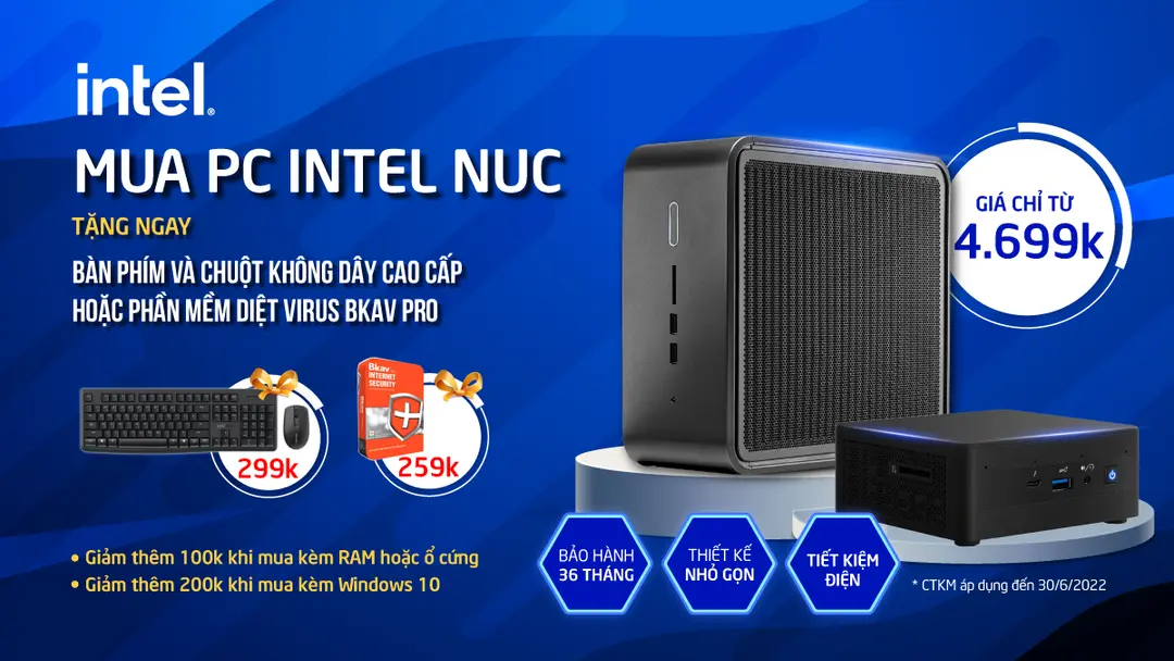 Chương trình khuyến mại Mua INTEL NUC nhận quà cực đã