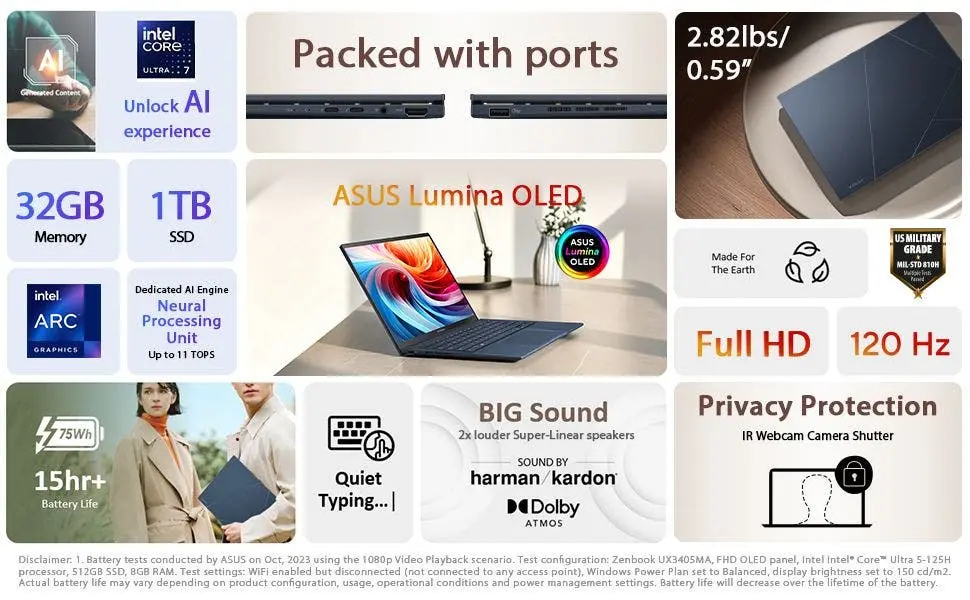 ASUS Zenbook 14 OLED (UX3405) - Thế hệ Laptop của tương lai
