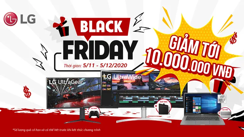 Chương trình Khuyến mãi “SỰ KIỆN GIẢM GIÁ LỚN NHẤT NĂM – BLACK FRIDAY”
