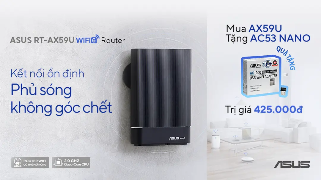 KẾT NỐI ỔN ĐỊNH PHỦ SÓNG KHÔNG GÓC CHẾT