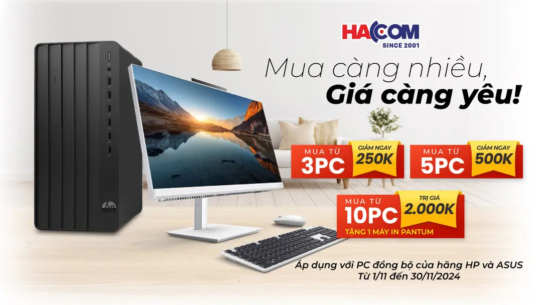Máy tính HP & ASUS đồng loạt giảm giá: Cơ hội vàng cho doanh nghiệp!