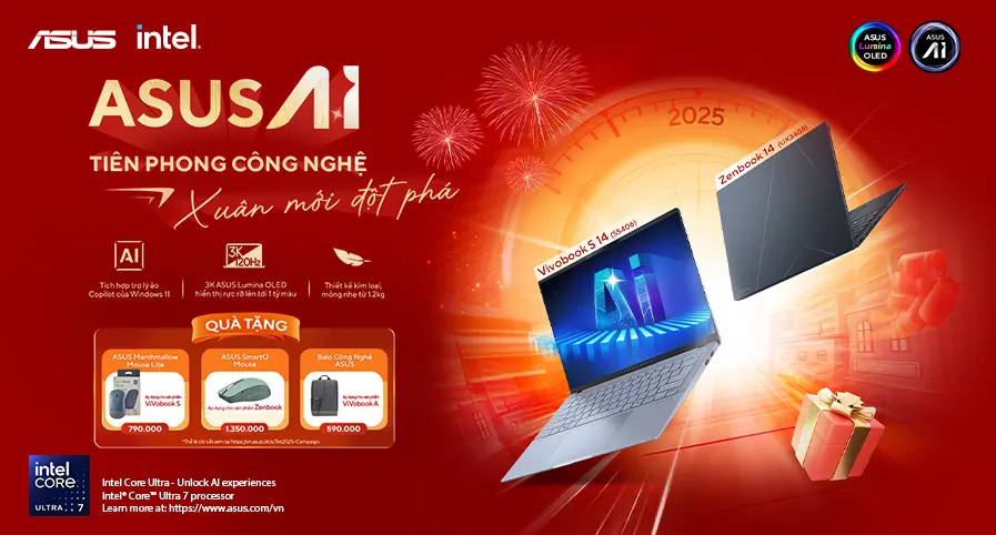 ASUS AI TIÊN PHONG CÔNG NGHỆ, XUÂN MỚI ĐỘT PHÁ
