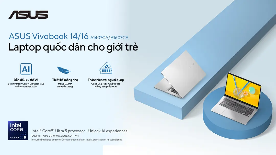 ASUS Vivobook 14/16 A1406CA A1606CA Laptop quốc dân cho giới trẻ
