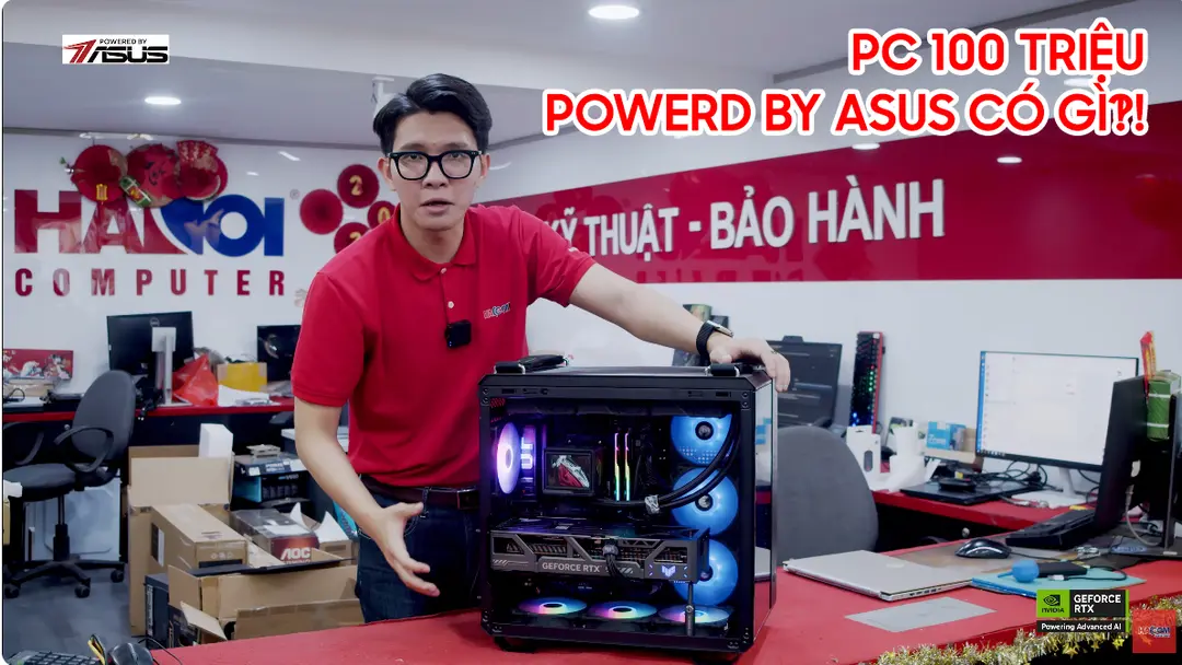 Khám phá bộ PC 100Tr Đạt tiêu chuẩn Powered By ASUS tại HACOM