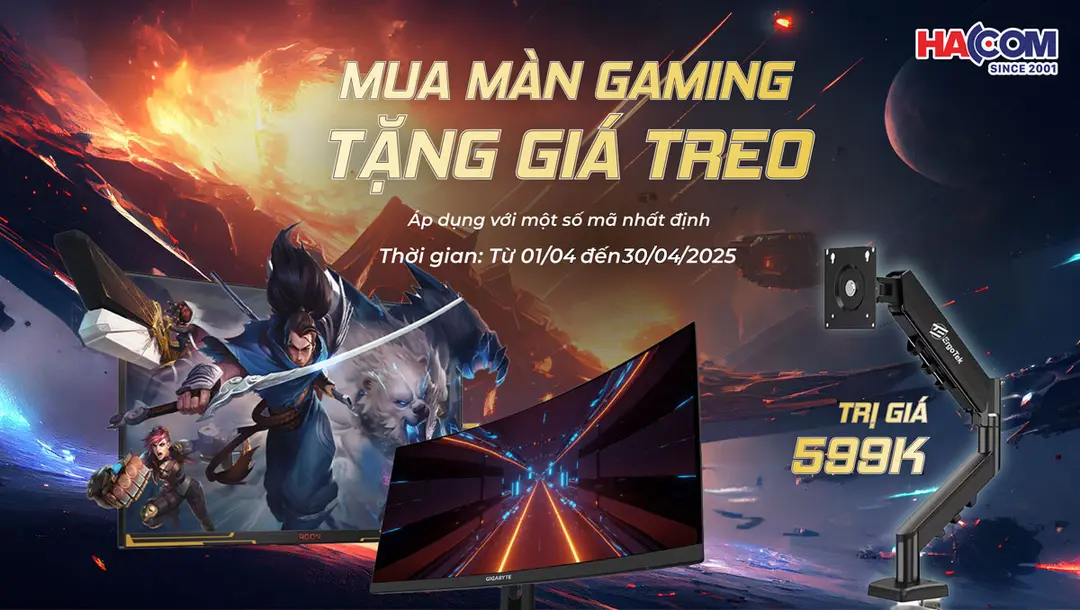 NHẬN GIÁ TREO MÀN HÌNH GIÁ TRỊ KHI MUA MÀN HÌNH TẠI HACOM!