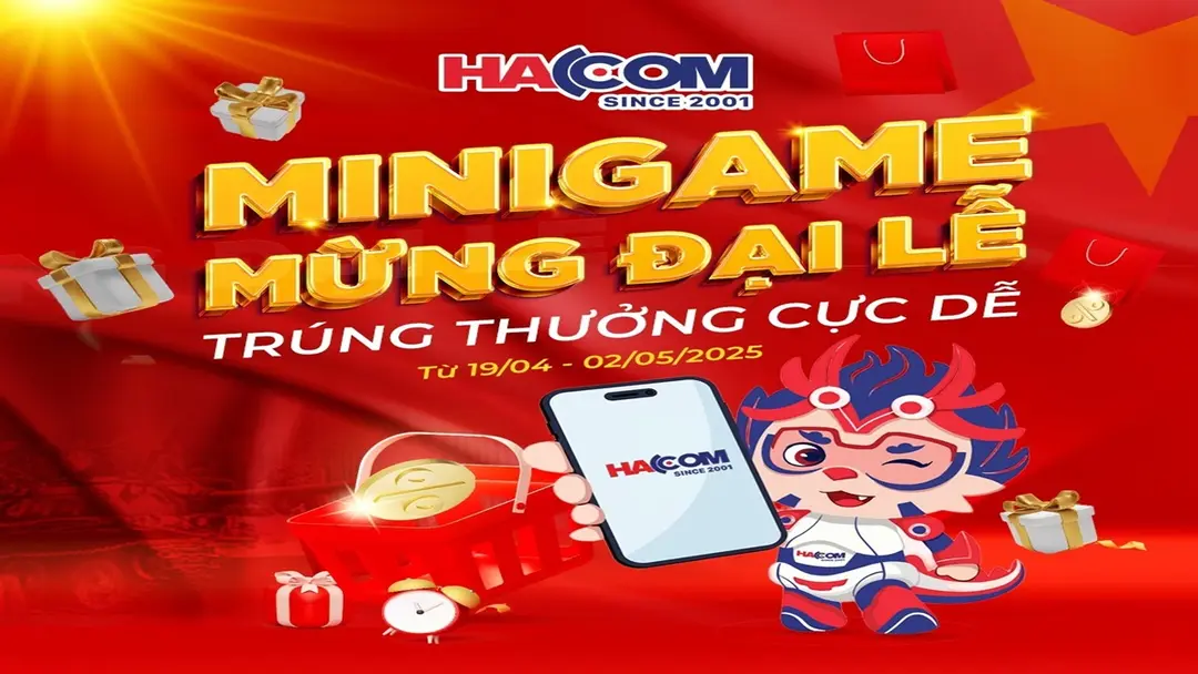 Rộn ràng 30/4 - 1/5, HACOM trao quà chất!