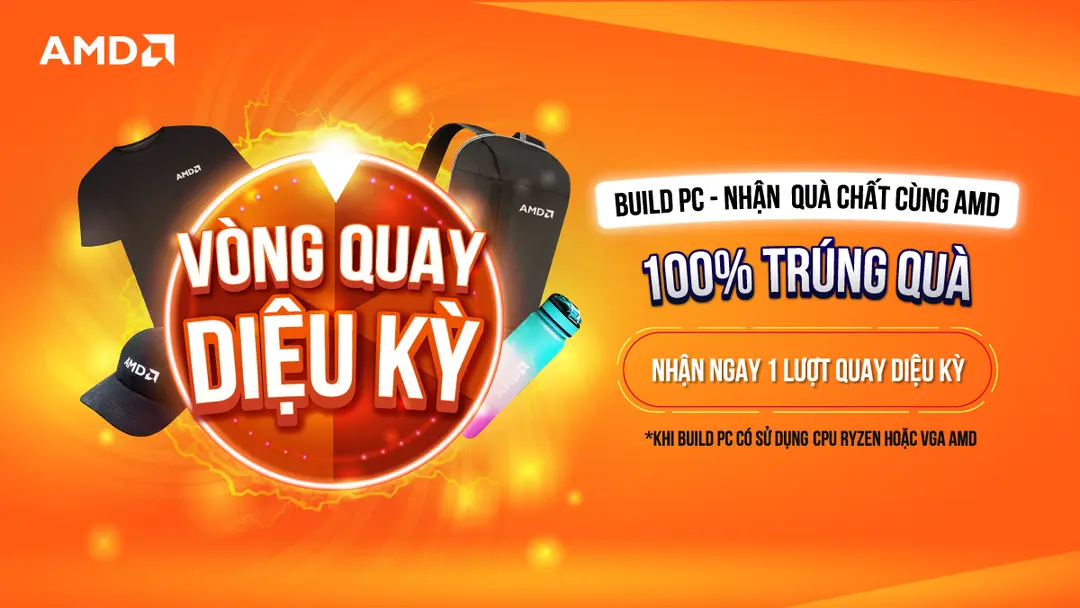 BUILD PC - NHẬN QUÀ CHẤT CÙNG AMD