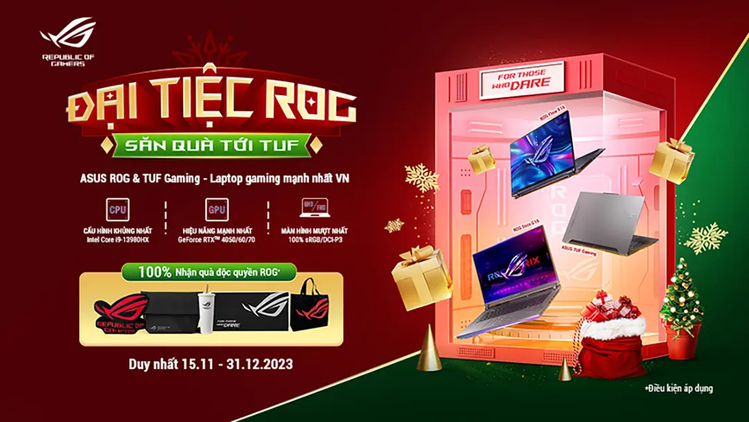 ĐẠI TIỆC ROG - SĂN QUÀ TỚI TUF 