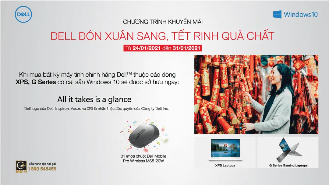 Chương trình Khuyến mãi “Dell đón xuân sang, Tết rinh quà chất”
