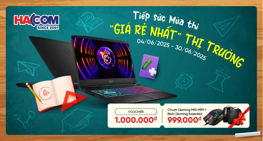 HACOM TIẾP SỨC MÙA THI - GIÁ RẺ NHẤT THỊ TRƯỜNG