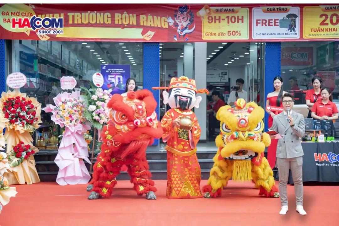 HACOM HÂN HOAN KHAI TRƯƠNG 02 SHOWROOM MỚI: HACOM CẦU GIẤY 2 & HACOM GIA LÂM TÍCH HỢP DỊCH VỤ TỐT VÀ GAMESHOP