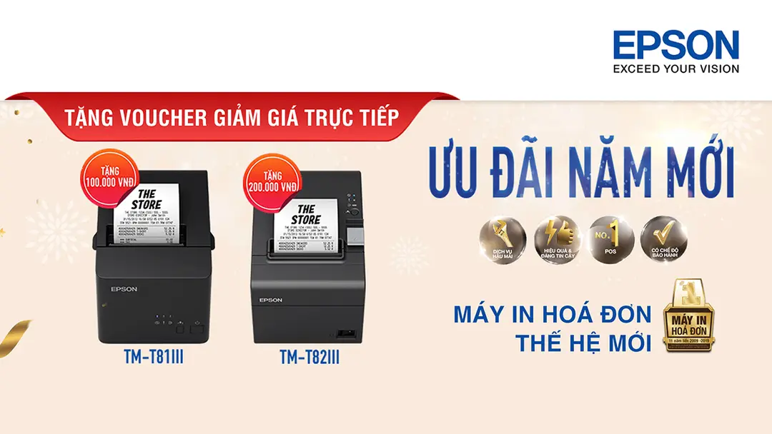 Chương trình Khuyến mãi “Tặng Voucher Giảm Đến 200K cho Máy in Epson”