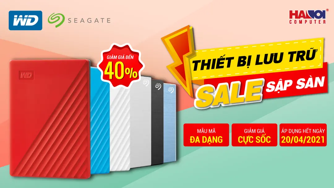 Chương trình Khuyến mãi “Sale Sập Sàn, Thiết Bị Lưu Trữ Giảm Đến 40%”