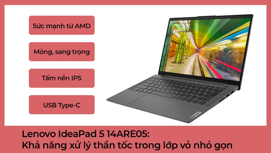 Review Lenovo IdeaPad 5 14ARE05: Khả năng xử lý thần tốc trong lớp vỏ nhỏ gọn