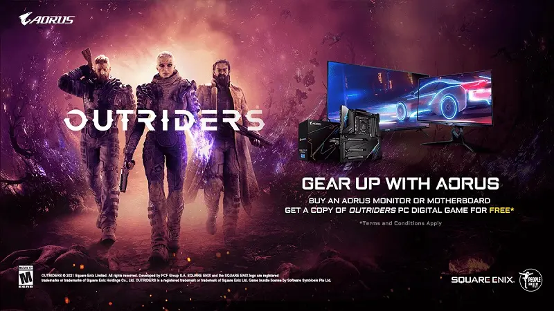 Miễn phí nhận Outriders khi mua Bo Mạch chủ hoặc màn hình GIGABYTE/ AORUS