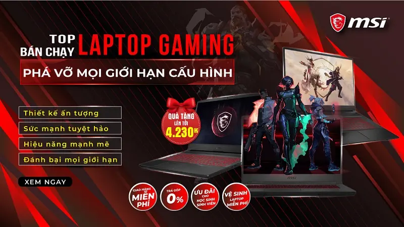 Top Laptop gaming MSI đáng mua nhất trong 6/2021