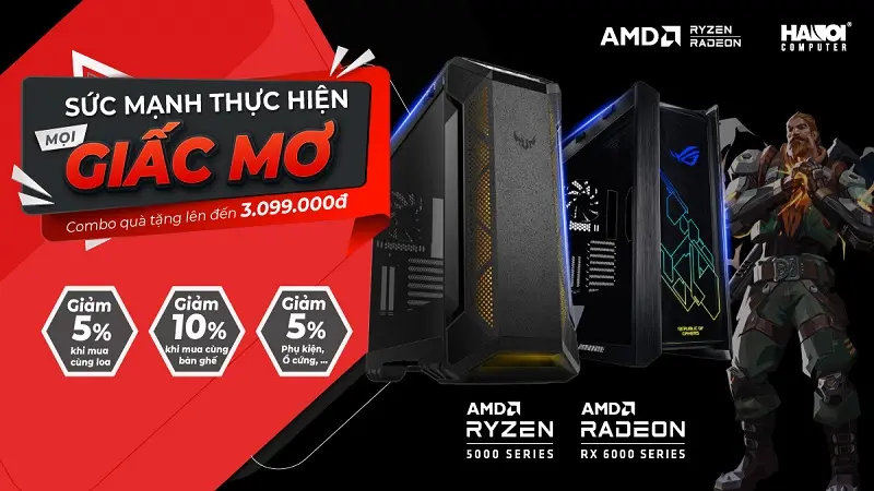 Chạm tới giấc mơ mọi game thủ cùng bội đôi AMD cực chất