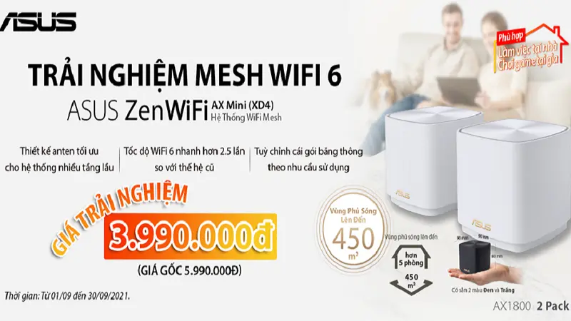 Chương Trình Khuyến Mại "Trải Nghiệm Bộ Mesh Wifi6 Giá Shock"
