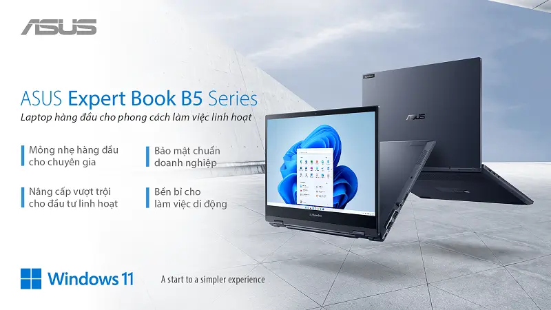 Laptop ExpertBook B5 Series - Linh hoạt trong phong cách làm việc