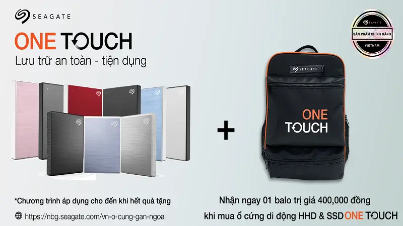 CHƯƠNG TRÌNH KHUYẾN MÃI "ONE TOUCH Trao Tay - Nhận Ngay Balo Xịn"