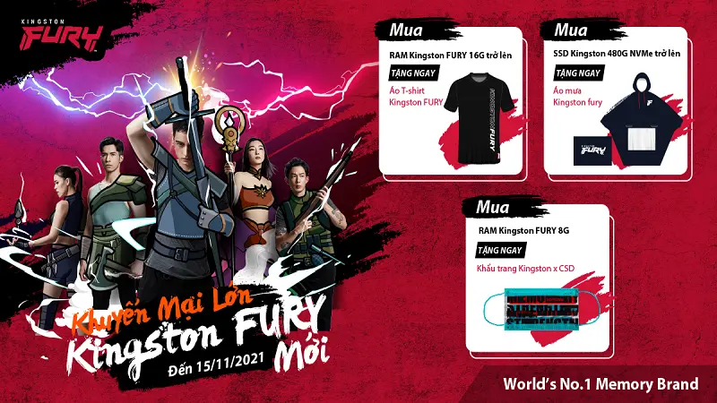 Khuyến Mại Lớn Quà Chất Hết Ý Cùng KINGSTON FURY