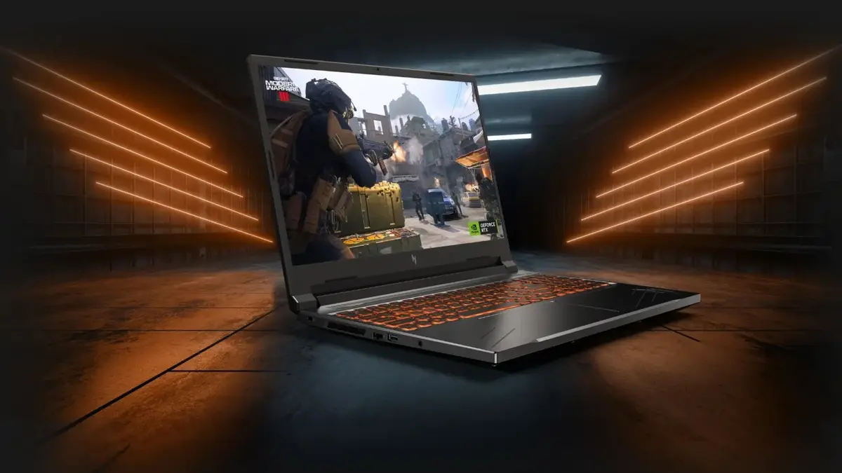 Màn hình 16 inch WUXGA tỷ lệ 16:10 mang lại không gian hiển thị thoáng hơn khi làm việc, còn tần số quét 165Hz giúp chuyển động trong game mượt và dễ theo dõi hơn.