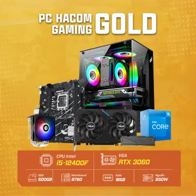 PC HACOM GOLD PRO 028 ( Intel i5 12400F / VGA RTX 3060 ) POWERED BY ASUS