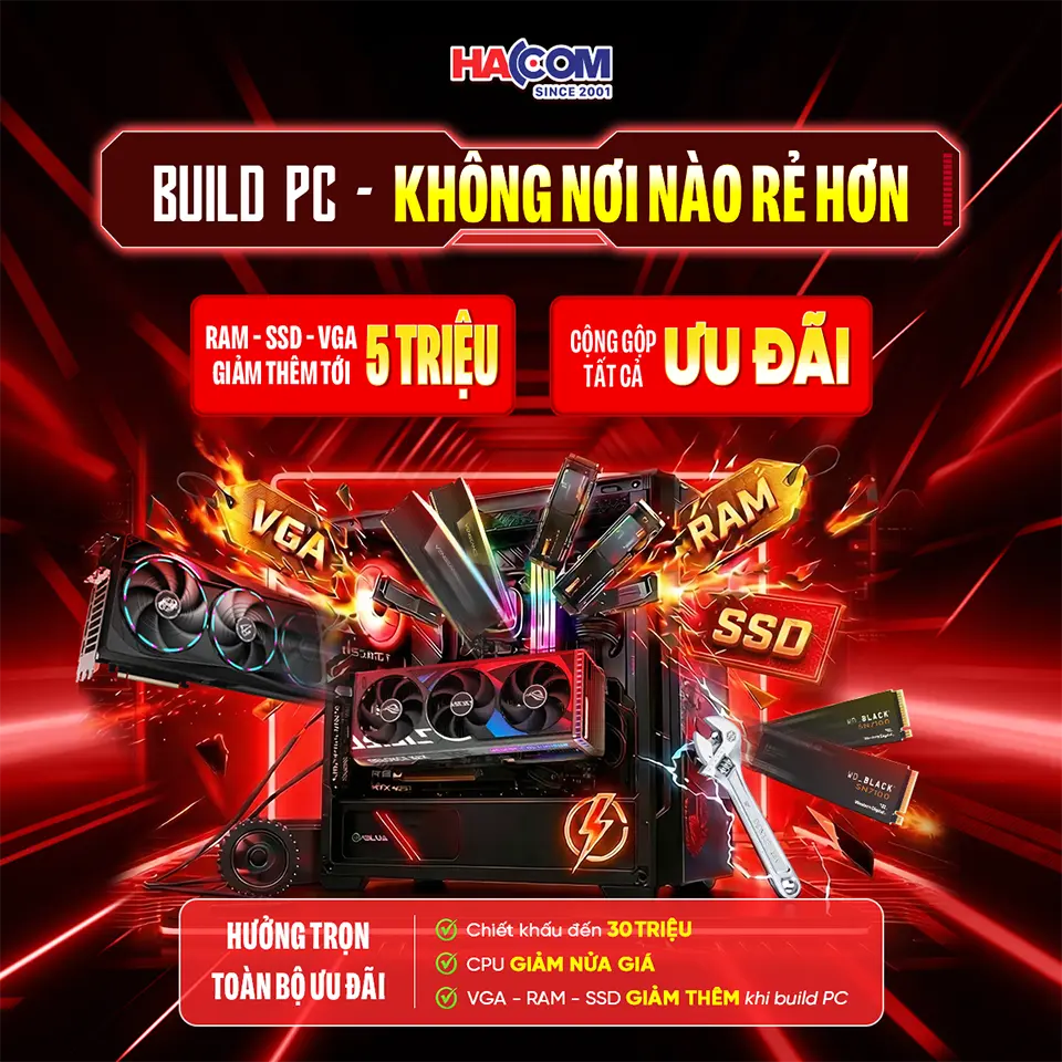 Buildpc-Không nơi nào rẻ hơn