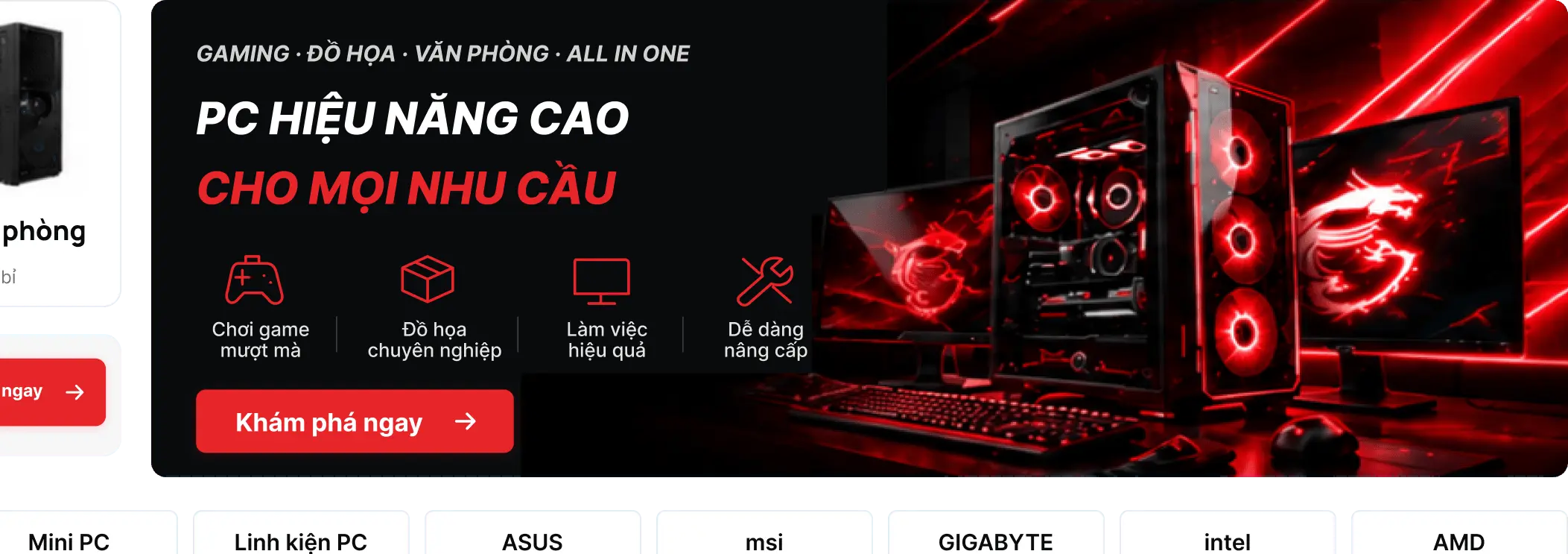 PC Hiệu Năng Cao Cho Mọi Nhu Cầu