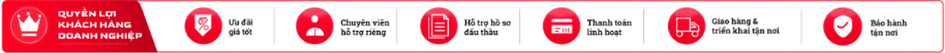 Quyền lợi Khách hàng Doanh nghiệp HACOM
