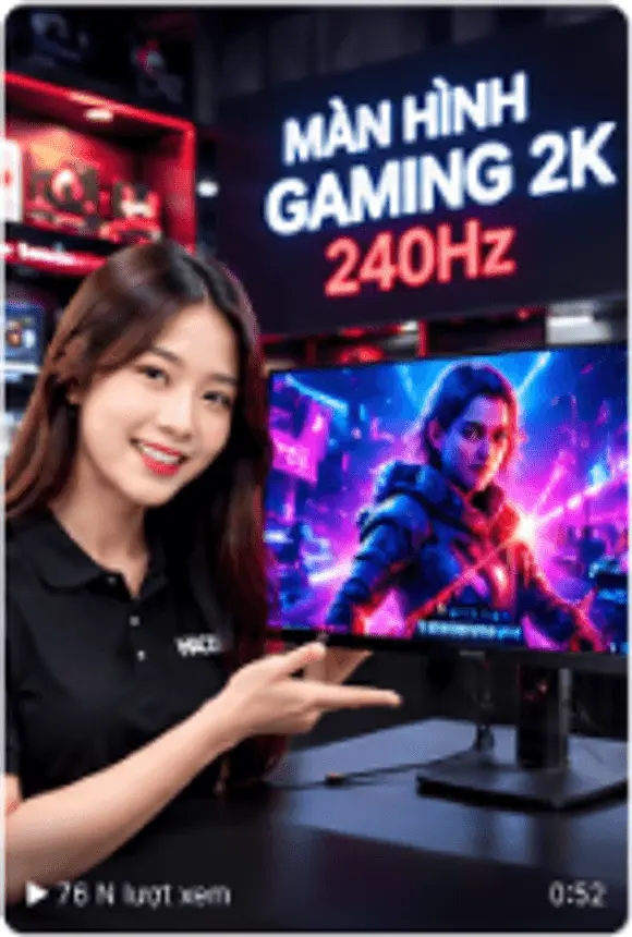 Màn hình gaming 2K 240Hz quá mượt!