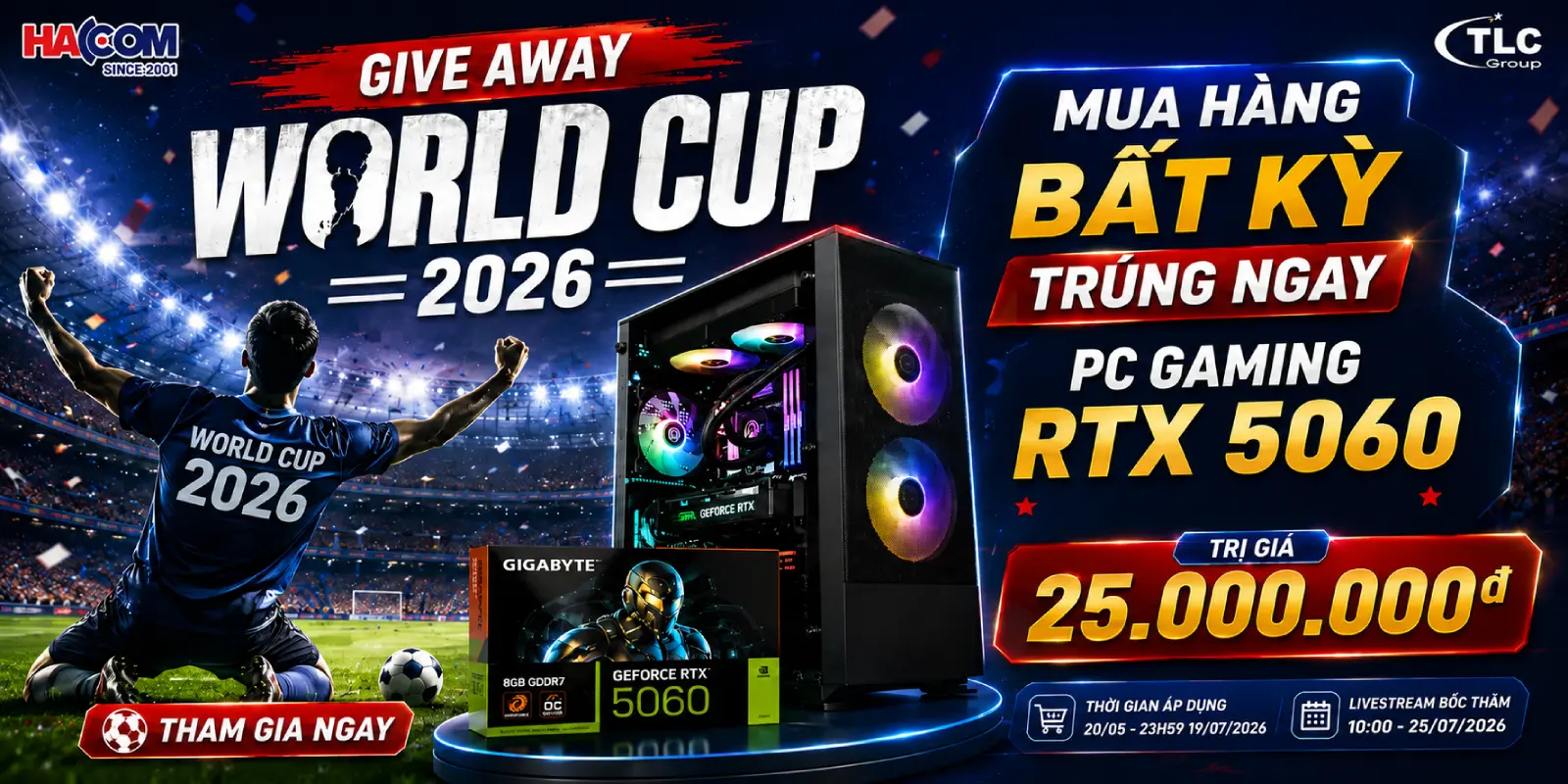 Give Away Bộ PC Gaming RTX 5060