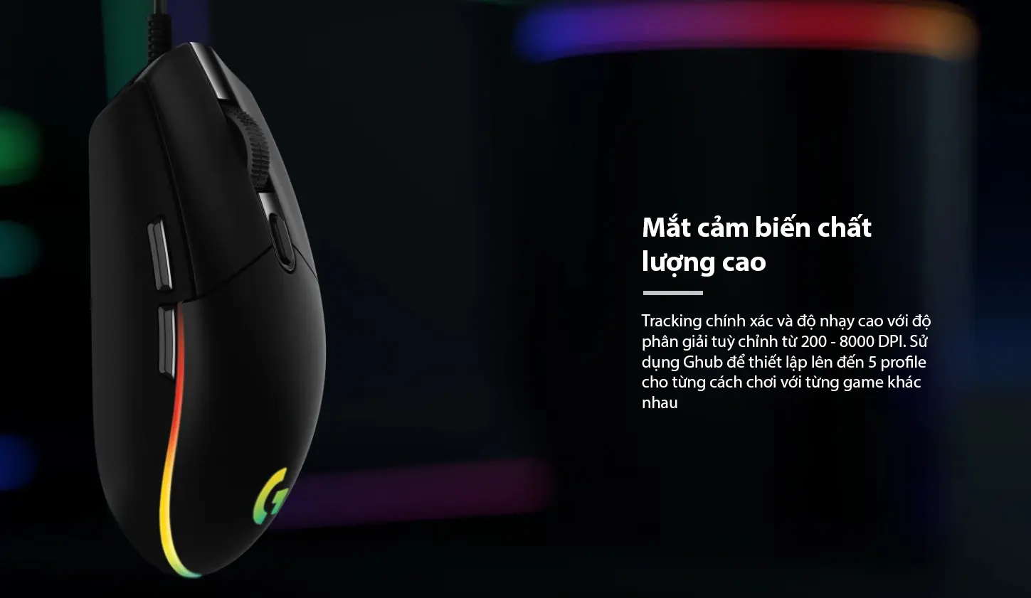 Chuột chơi game Logitech có dây G102 Gen2 White (USB/RGB/Trắng) 2