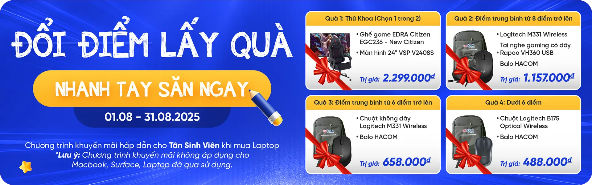 Chương trình khuyến mại Laptop Văn Phòng Doanh Nghiệp