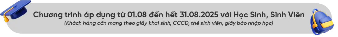 Điều kiện áp dụng chương trình khuyến mại Back to School 2025